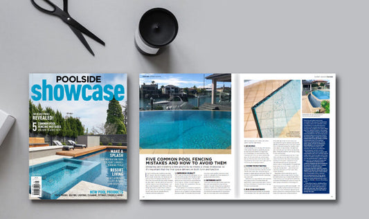 EnduroShield Glass Treatment makes glass easy to clean - poolside showcase spread
