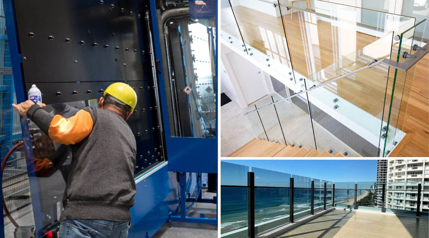 X-line glass coating machine applies enduroshield coating to glass railings