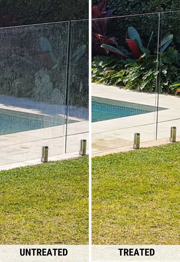 pool fence before after enduroshield