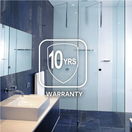 EnduroShield shower glass warranty — 36-month performance guarantee with refill if it ever fails